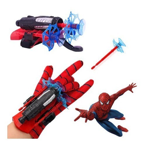 Kit 2 Luva Lançador de Teia Homem Aranha Brinqued