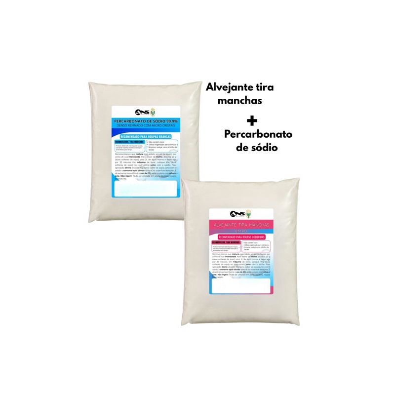 Limpeza Profunda: Tira Manchas Alvejante 1kg e Per