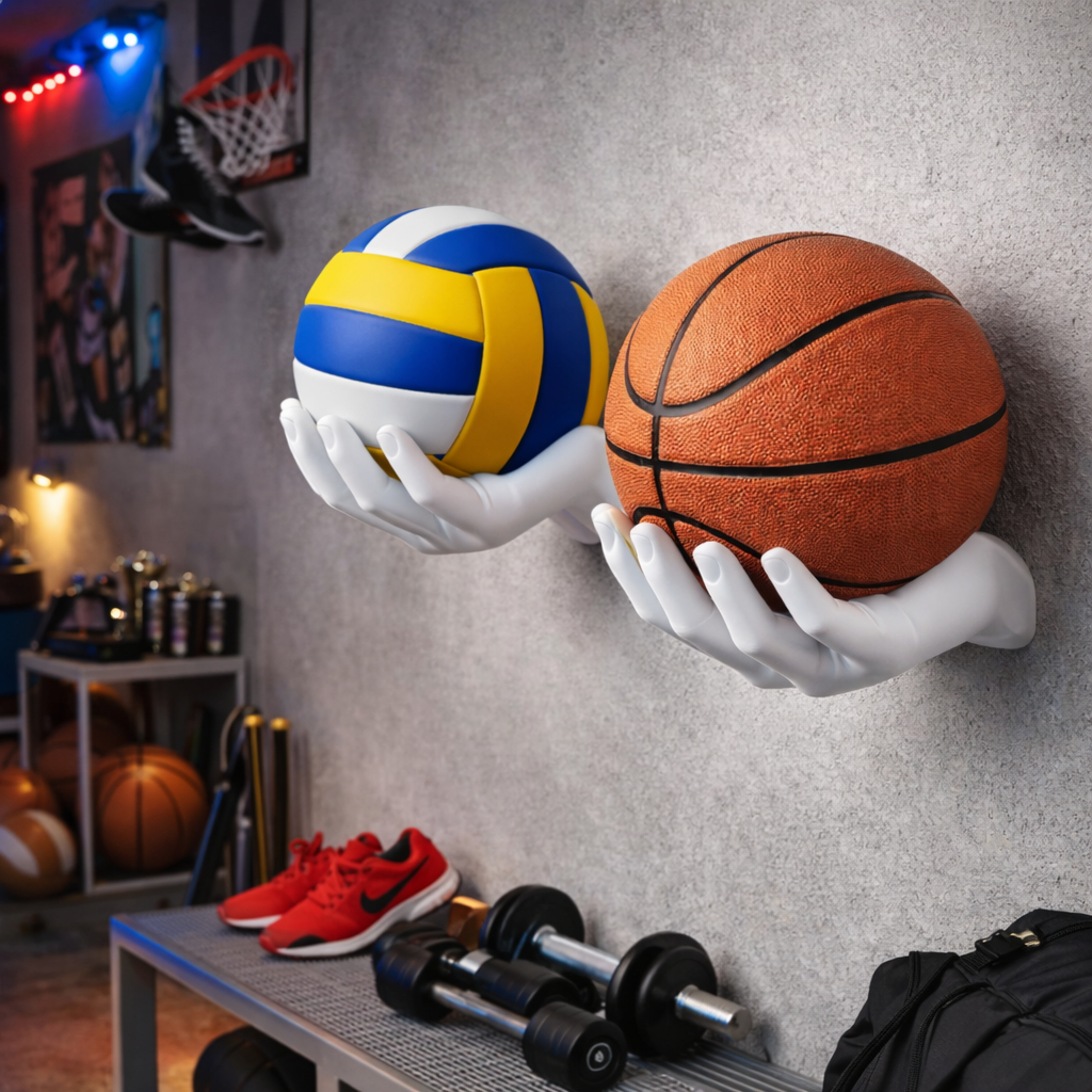 Suporte de Parede Porta – Bolas Modelo Mão 