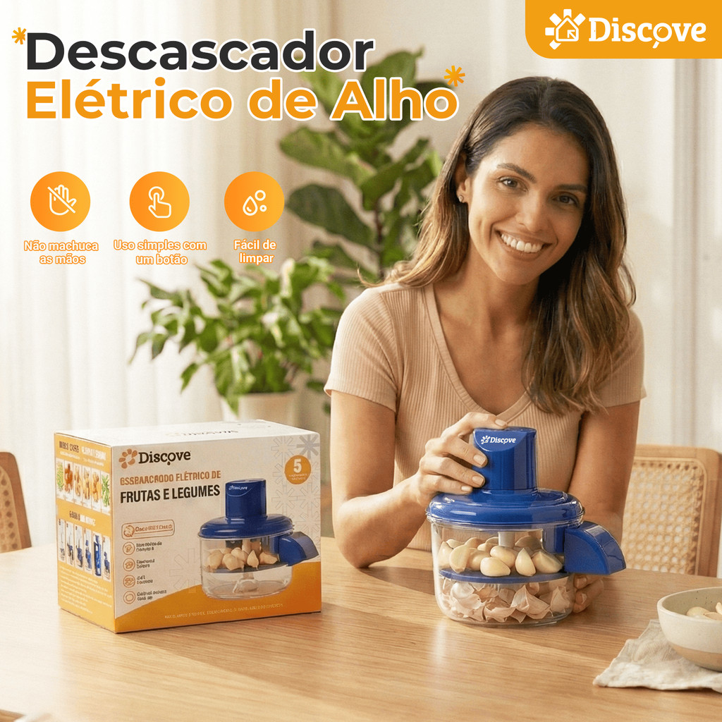 Descascador Eletrico De Legumes E Frutas Portatil 