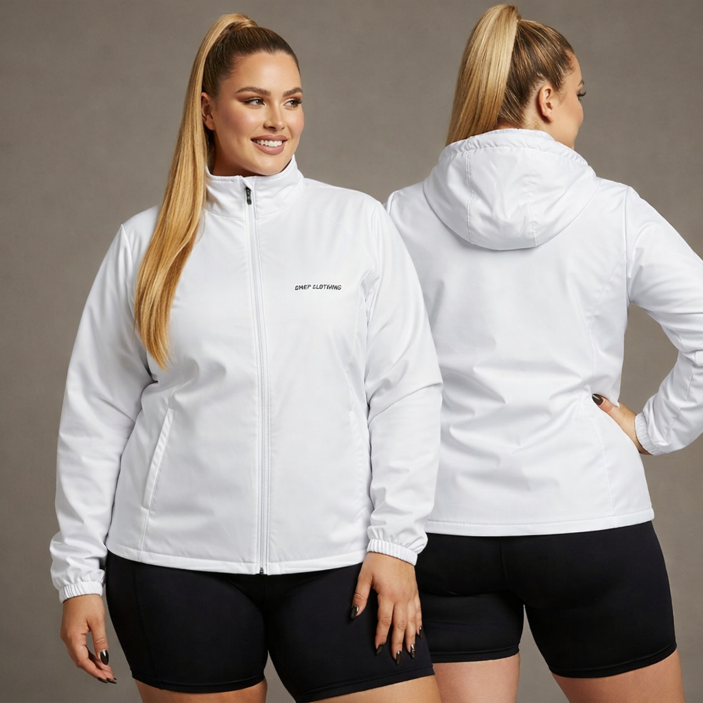 Jaqueta Corta Vento Feminina Tamanho M ao G4 Capuz