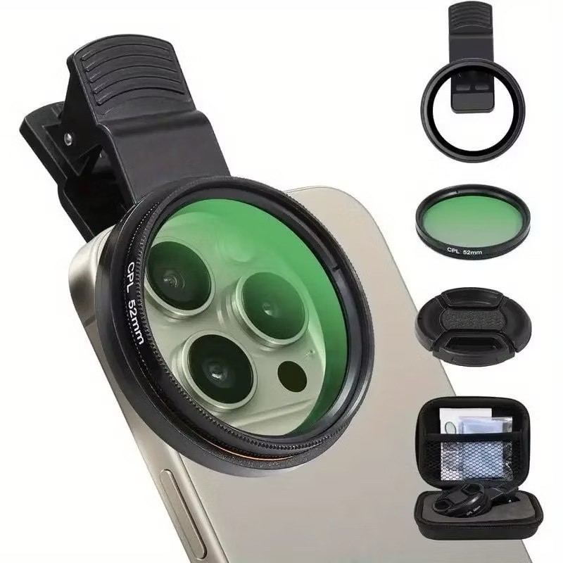 52mm Filtro Cpl Lente Polarizador Para Celular Cli