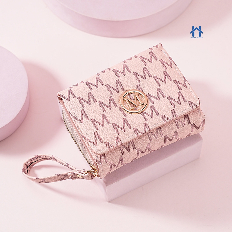 Carteira Feminina de Couro com Fecho Seguro e Zíp