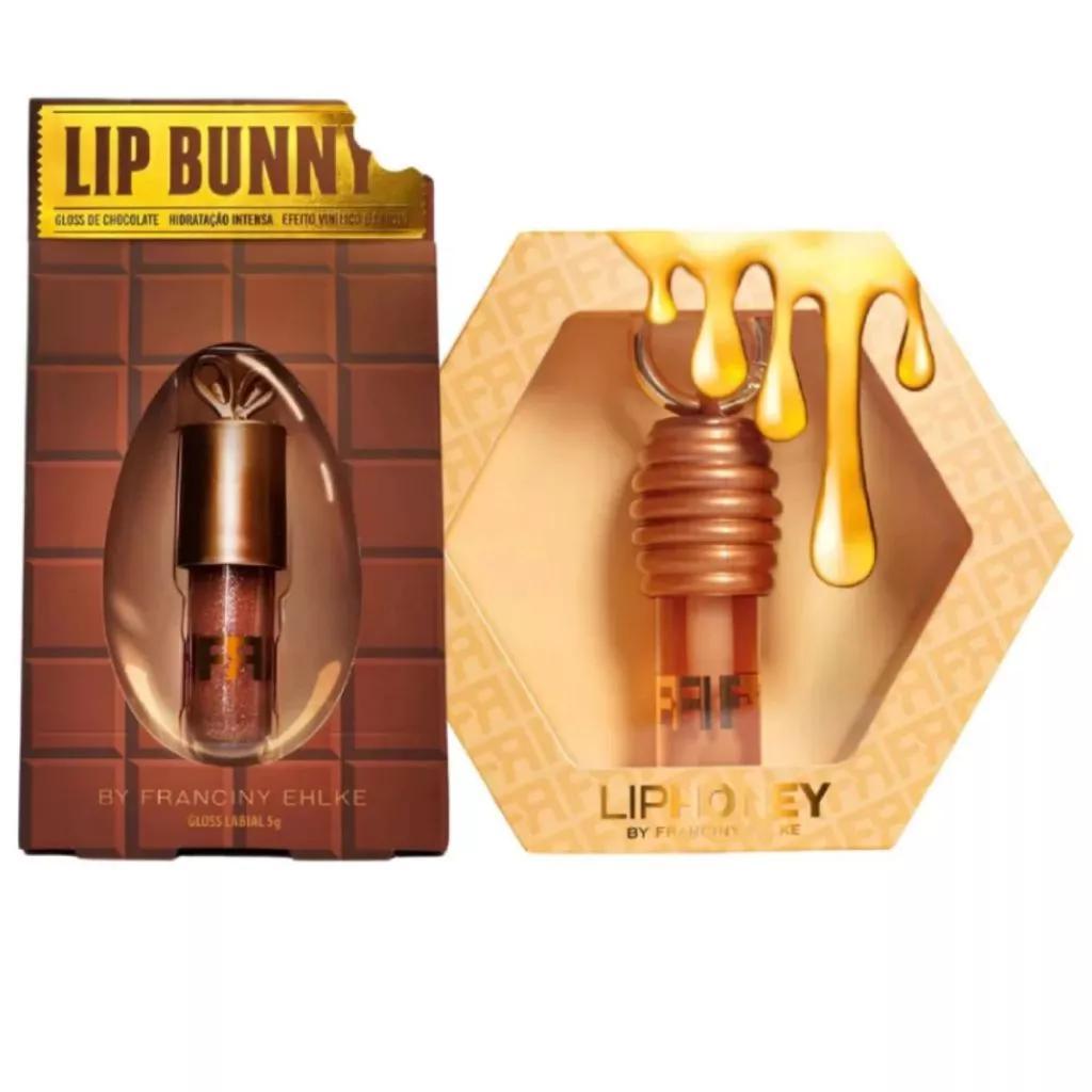 Kit Gloss Lip Honey + Lip Bunny + Hidratação e