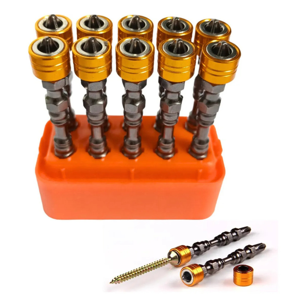 Kits Bits Ponteira Dupla Magnetica Imantada Com Li