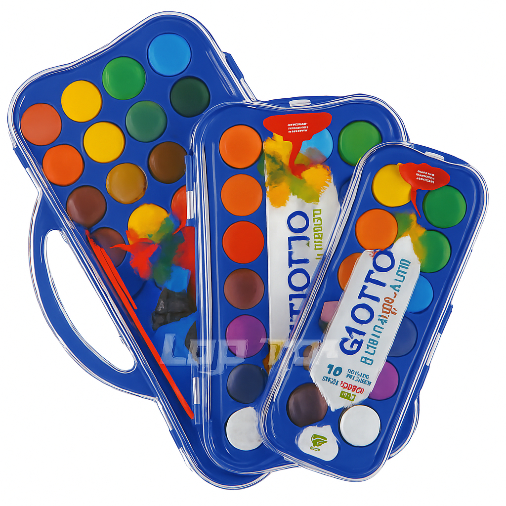 Aquarela Giotto Acquerelli + 1 e 2 pincéis 12/24/