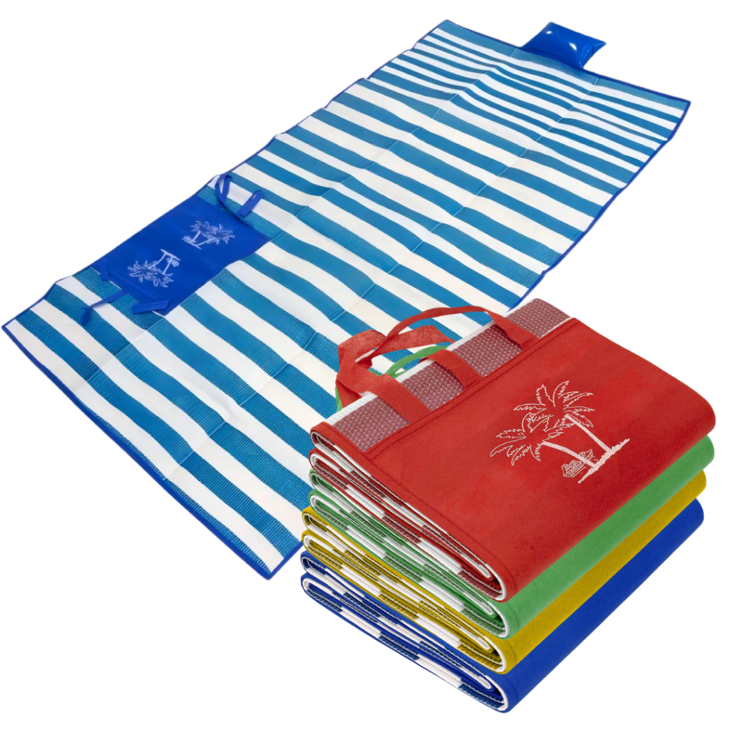 Esteira De Praia Dobravel Bolsa Reforçada Casal 1