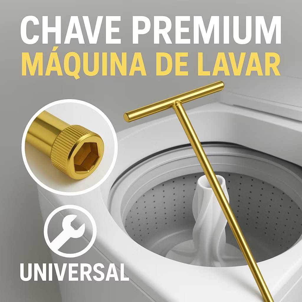 Chave T 10mm Longa 62cm para Maquina de Lavar Agit