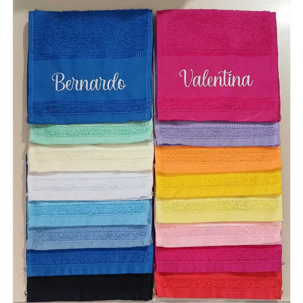 TOALHINHA Escolar com NOME BORDADO ideal para esco