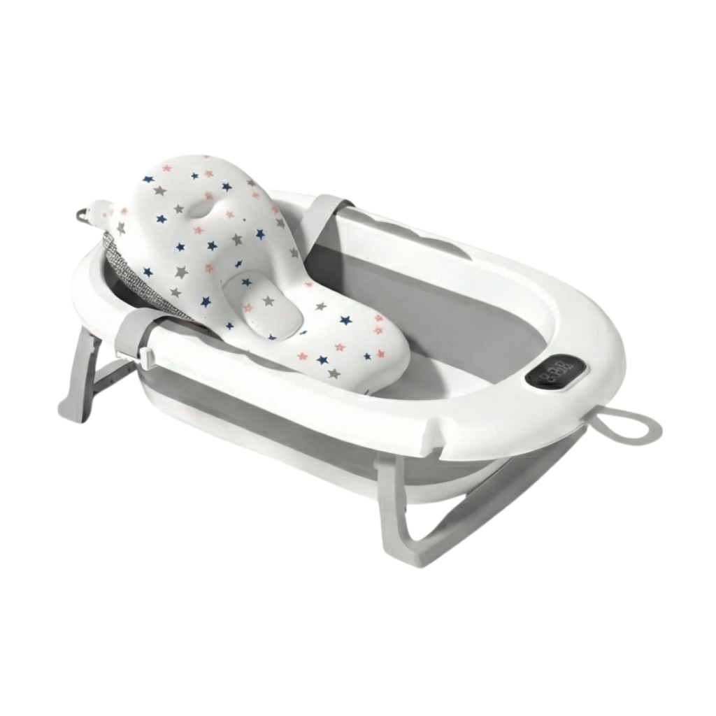 Banheira Bebê Dobrável Infantil Confortável Seg