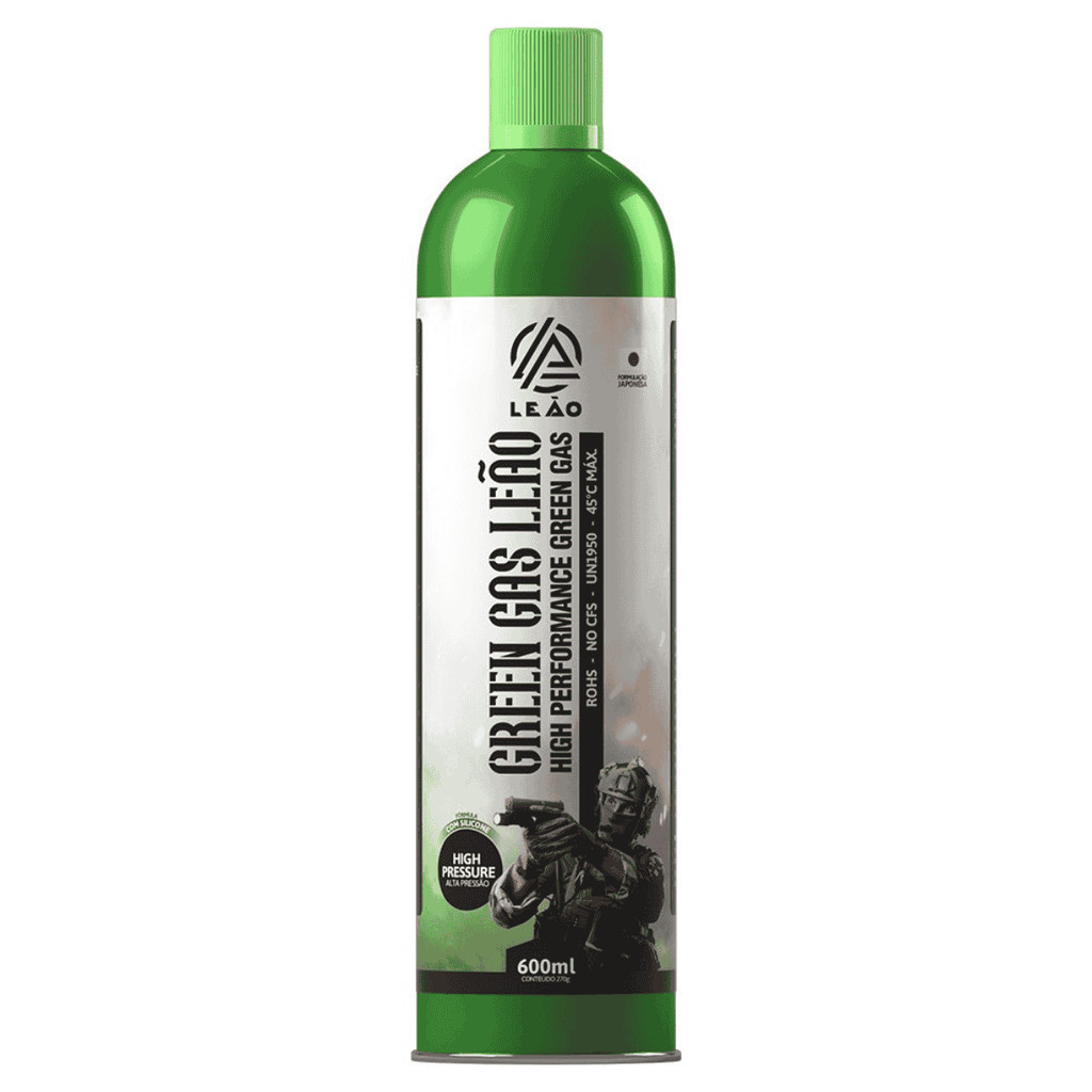 Cilindro Green Gas Leão 600ml / 270g com Silicone