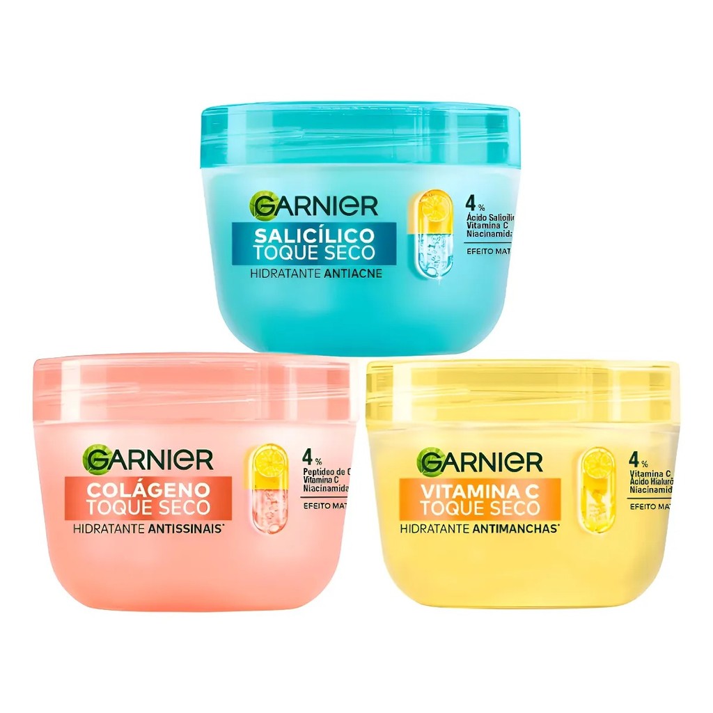 KIT C/ 3 HIDRATANTE GARNIER 85G – 1 COLÁGEN