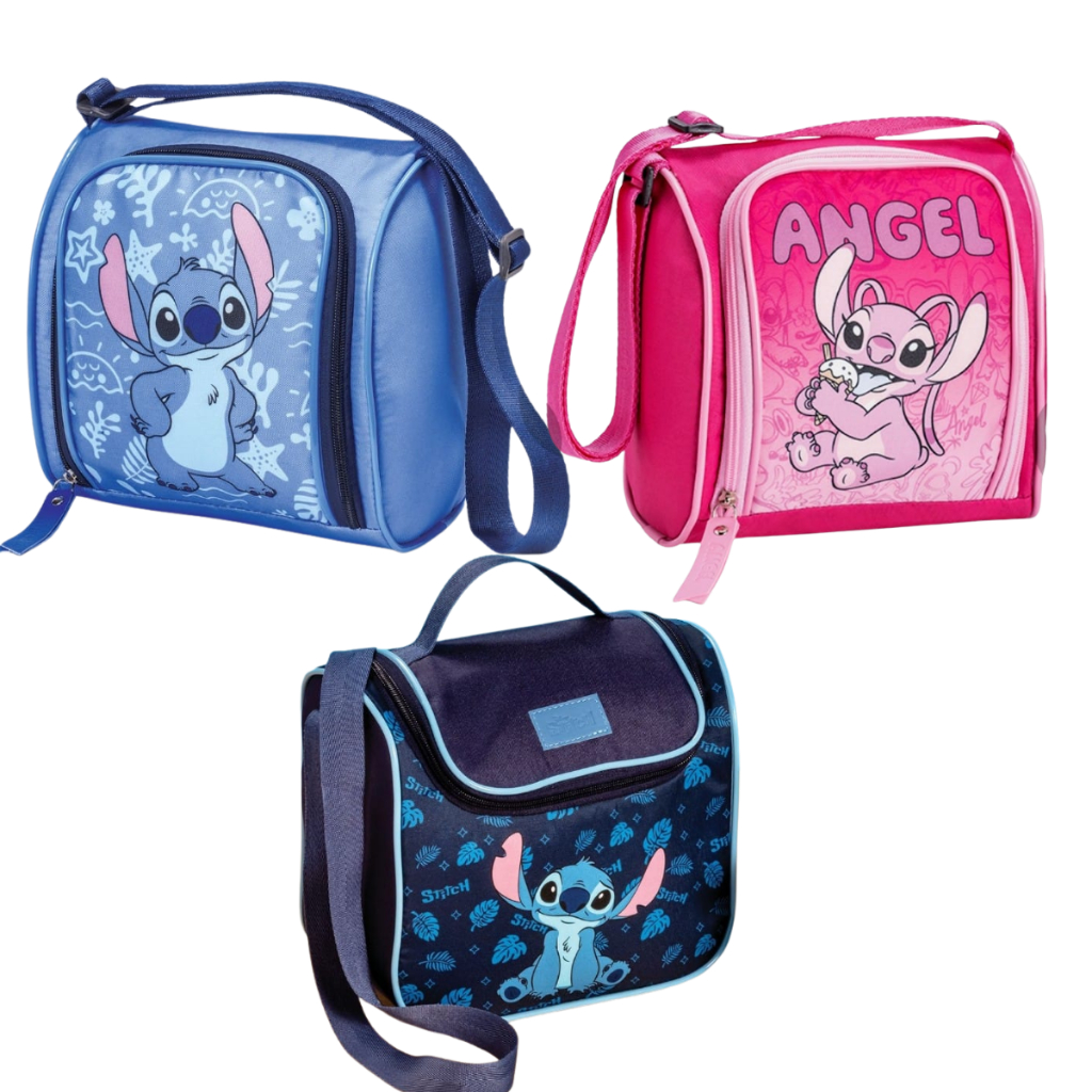 Lancheira Termica Stitch Angel Personagens Escola 