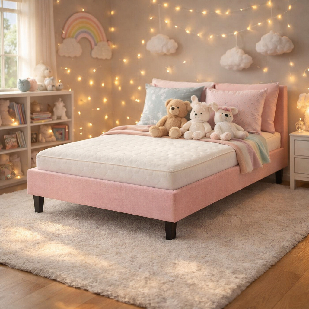 Cama Rosa Infantil Pink Aveludada Para Criança Co