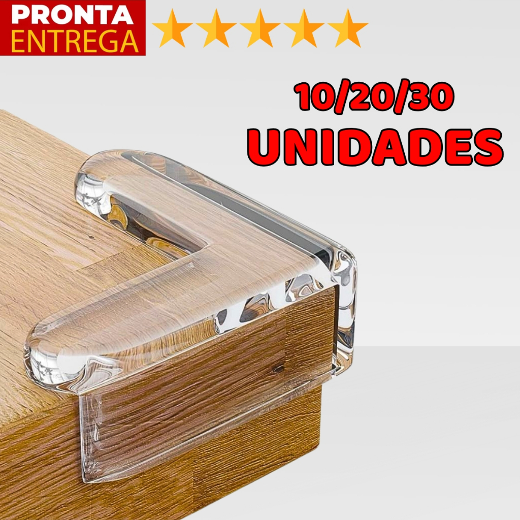 Kit 20 Peças Protetor De Quina Silicone Mesa Segu