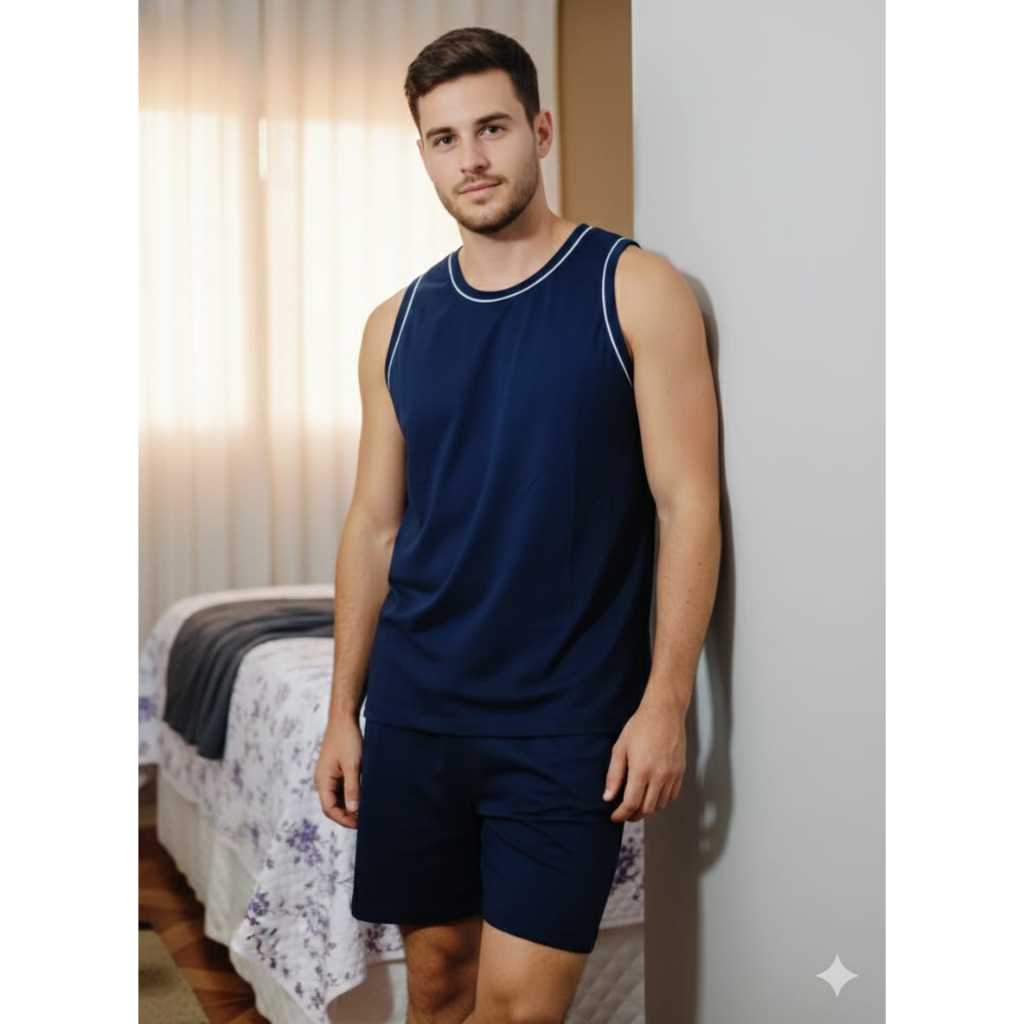 PIJAMA MASCULINO ADULTO REGATA