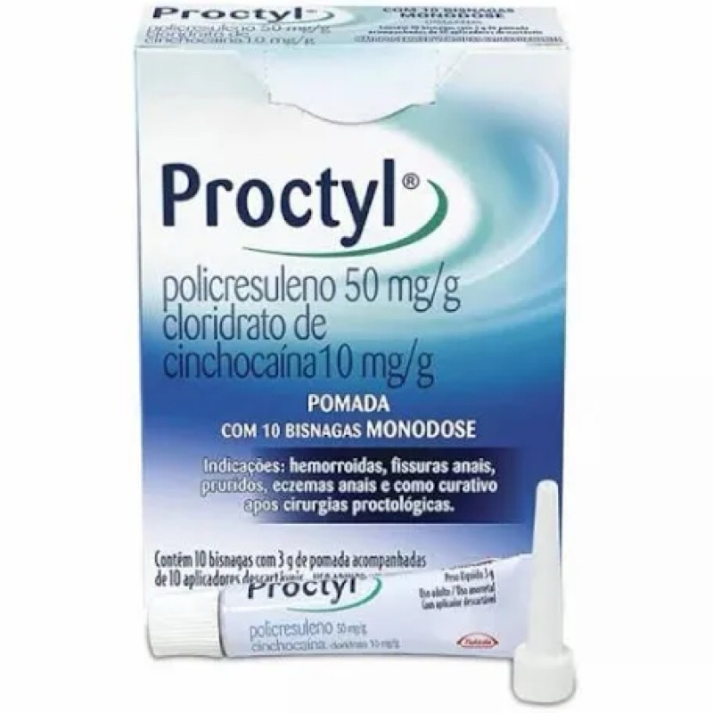 Proctyl 10 bisnaga 3g