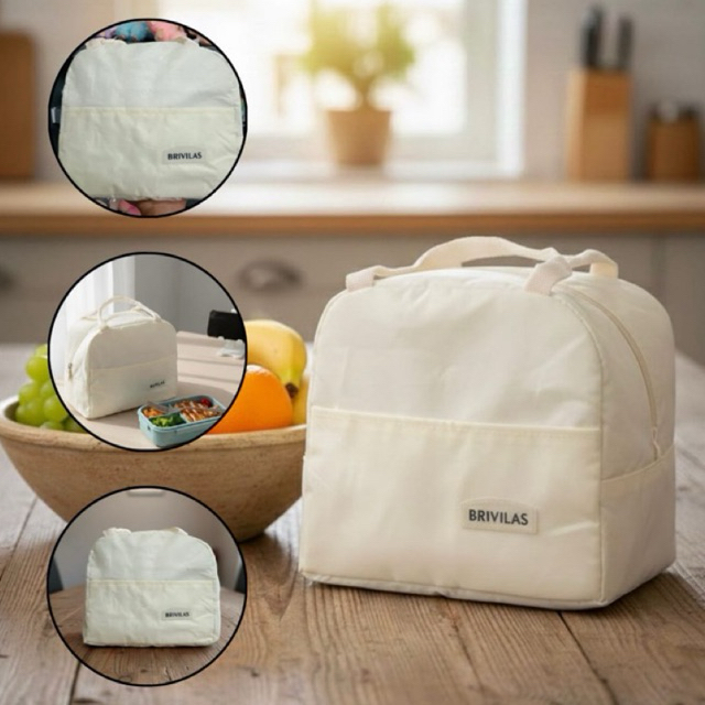 Bolsa Térmica Portátil de Mão Lancheira Marmita