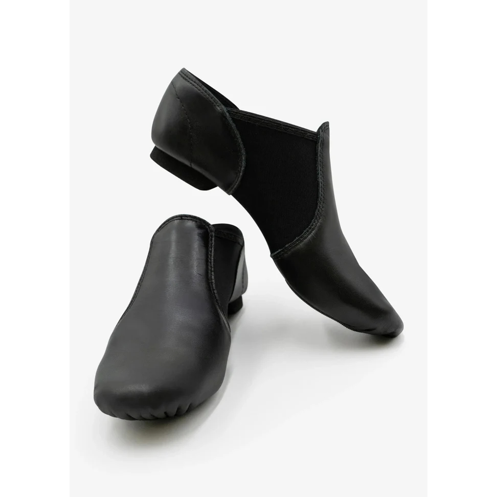 Botinha Jazz Preta em Couro Neoprene Capezio 308