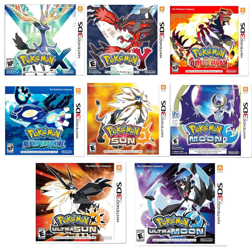 Jogos Nintendo 3DS 2DS New 3DS Xl – Pokemon 