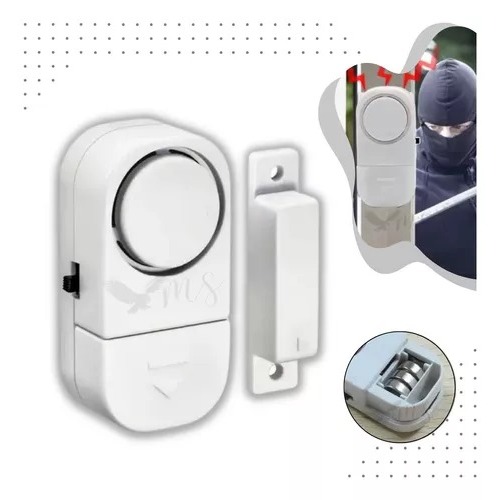 Kit 02 Alarme Contra Invasão Residencial Sonoro P