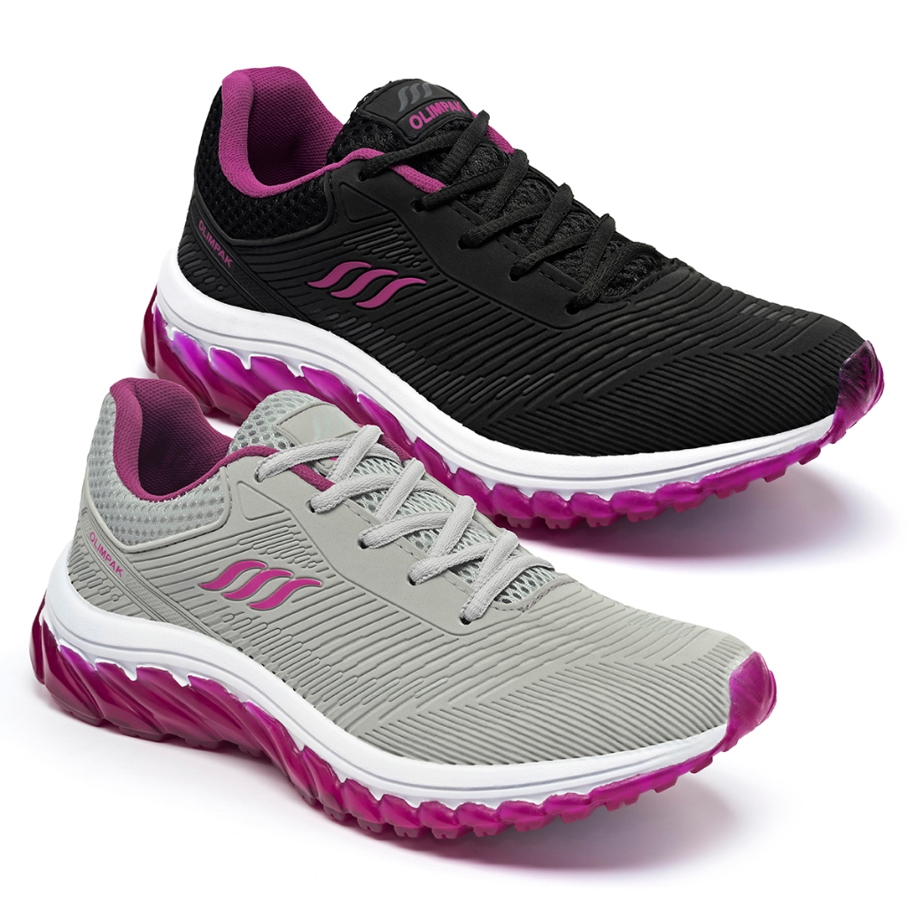 Kit 2 Tênis Feminino Olimpak Esportivo Caminhada