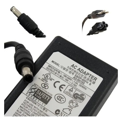 Fonte Carregador Para Notebook Samsung 19V 3.16A (