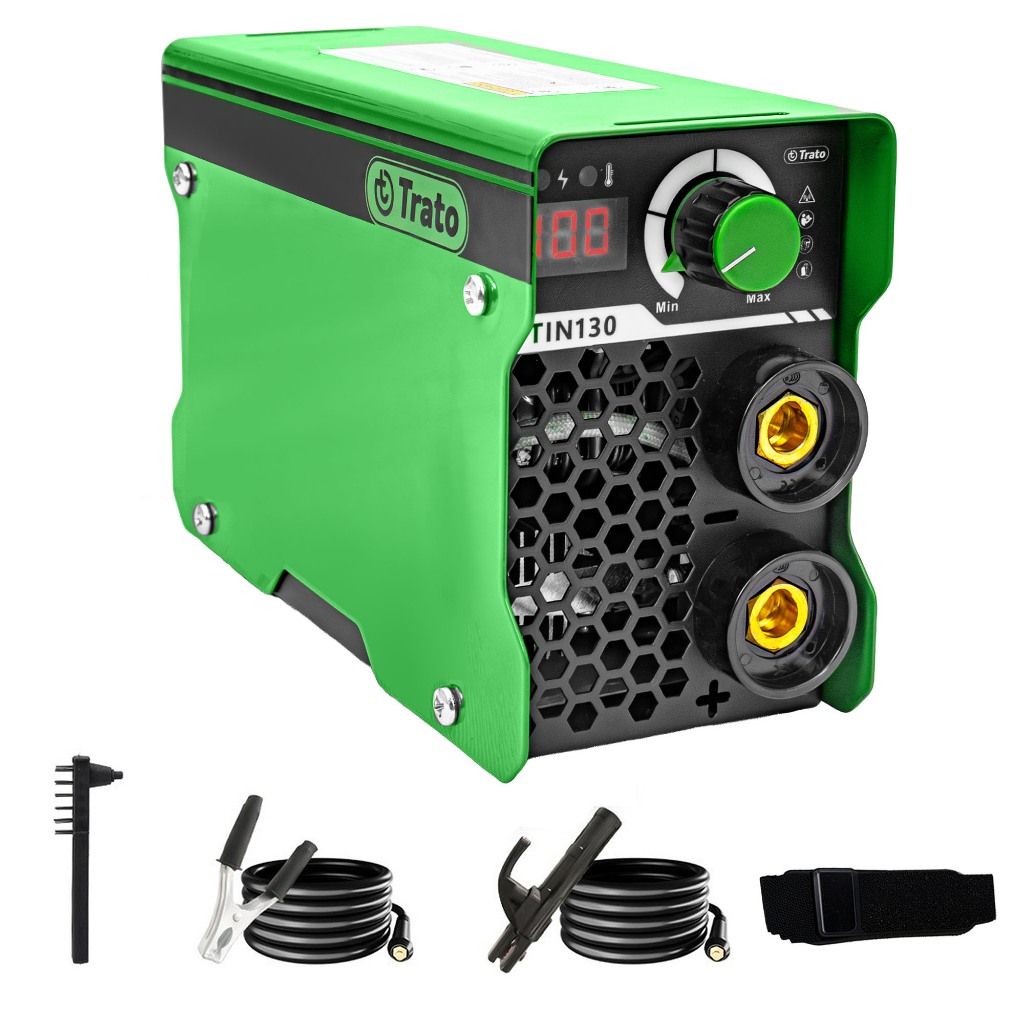 Máquina De Solda Inversora 130a Mma Tin130 Trato 