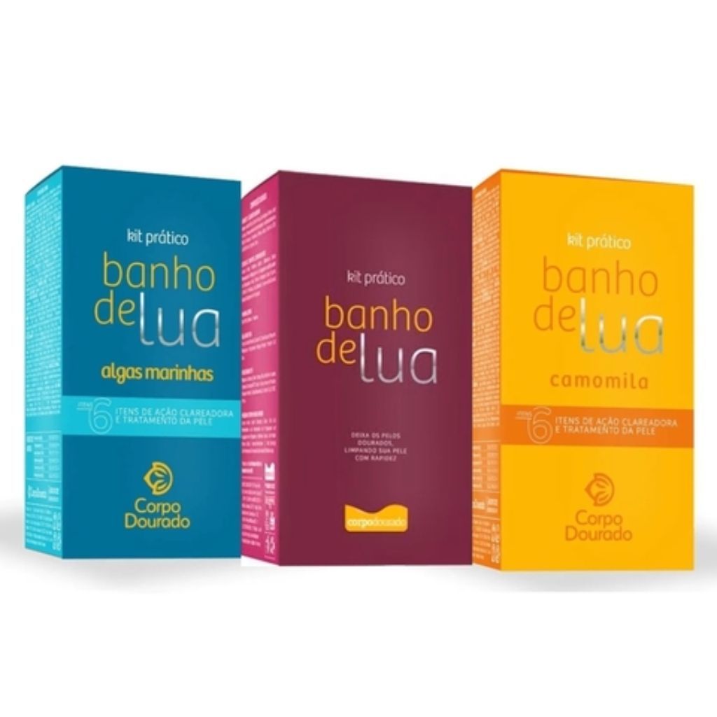 Kit de Banho Prático Corpo Dourado Banho de Lua 3