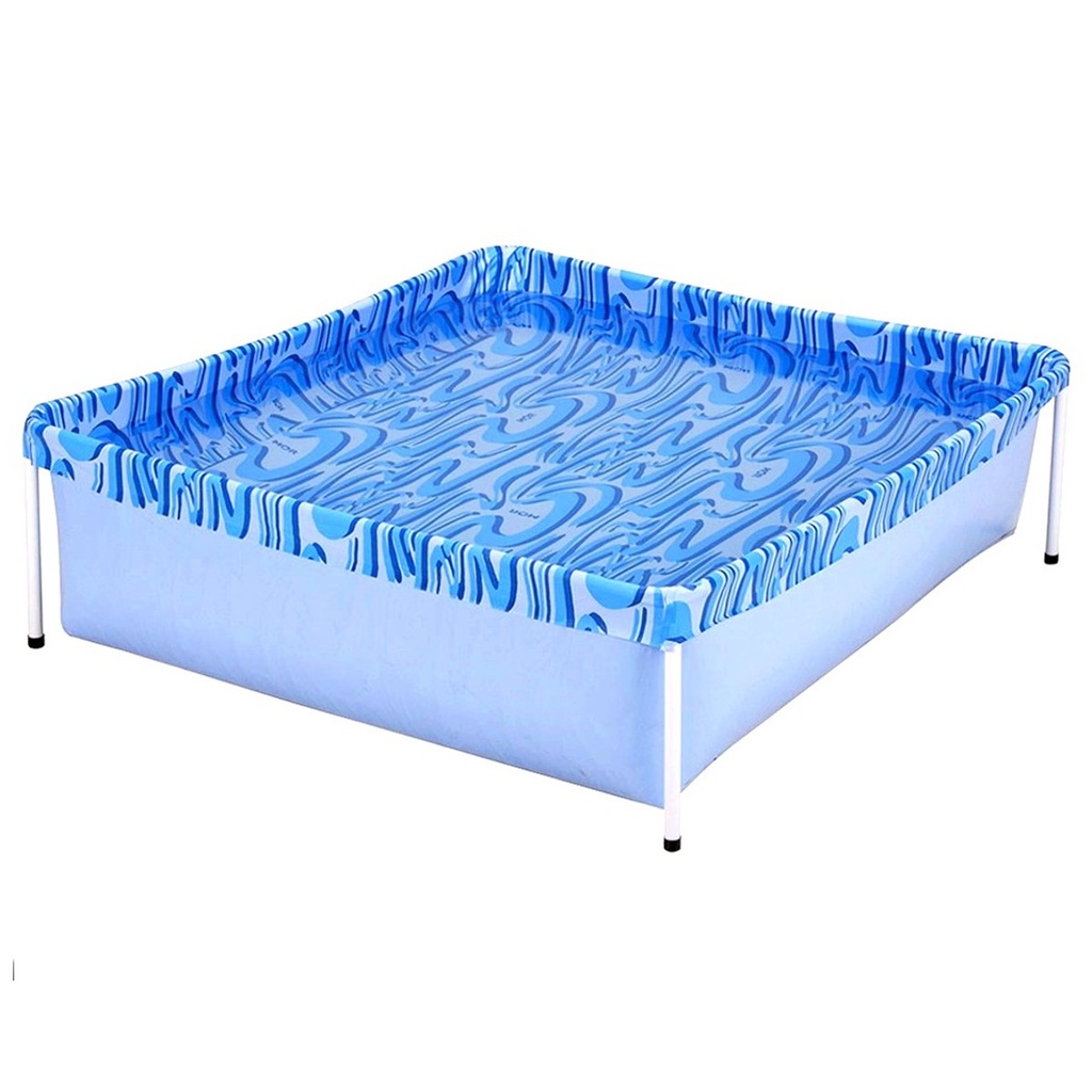 Piscina Infantil Quadrada Estrutural PVC 400 Litro