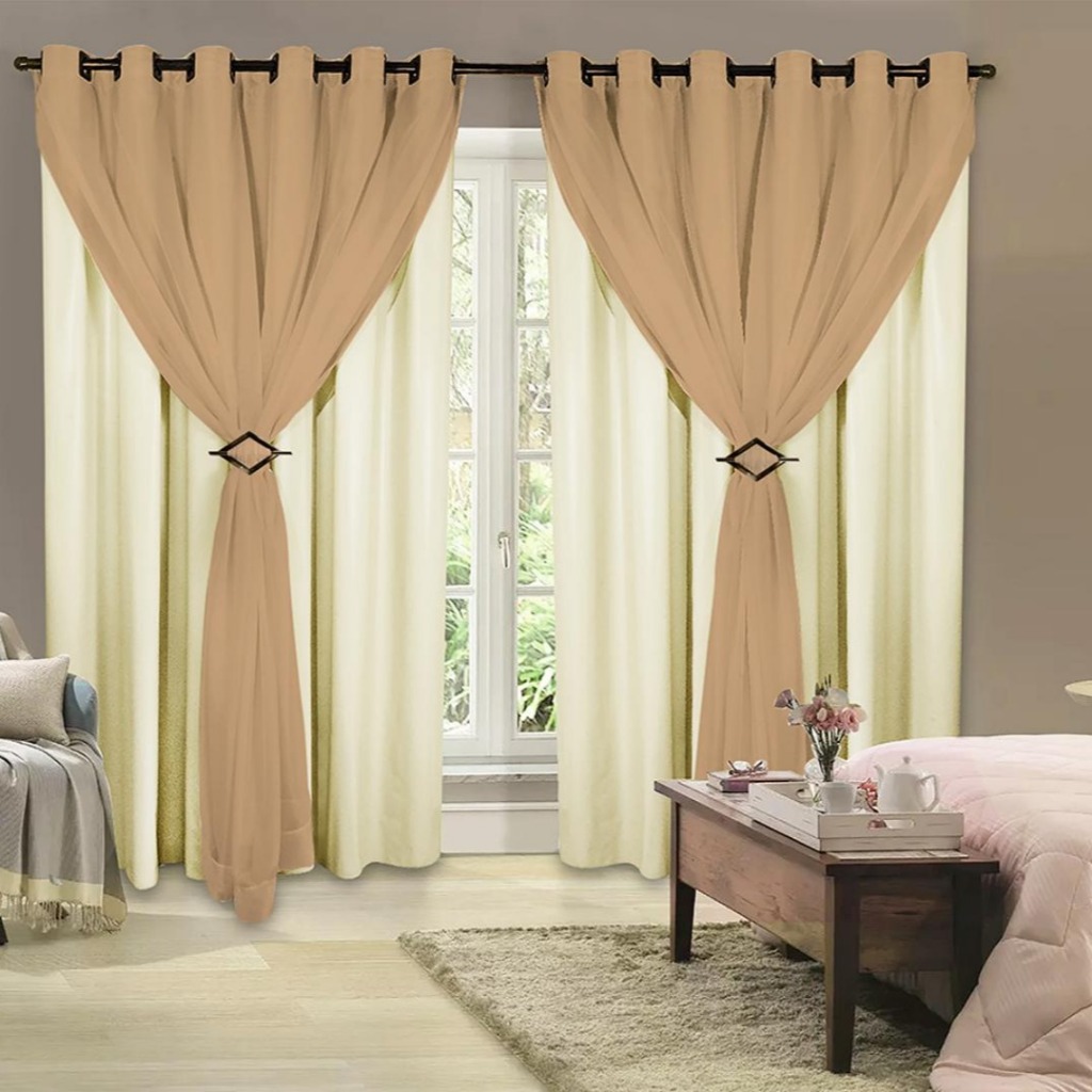 Cortina Corta Luz 4,00m x 2,30m Para Sala Ou Quart