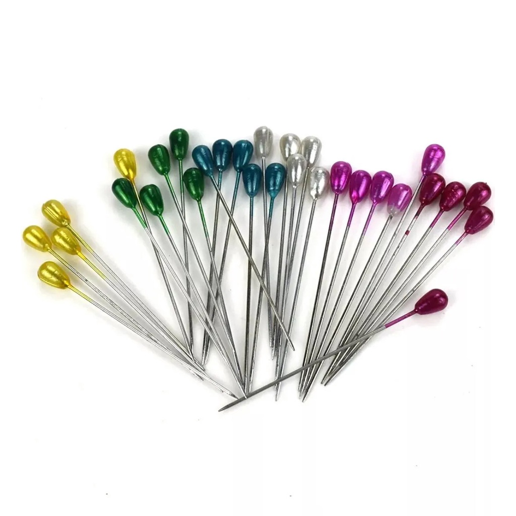 Alfinetes Cabeça Grande Colorido