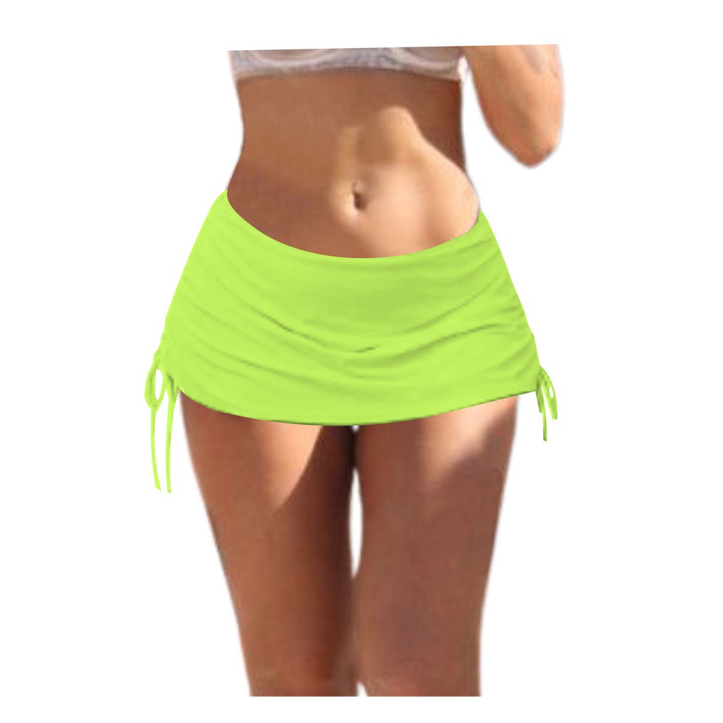 Saia sukini saída de praia piscina franzida nas l