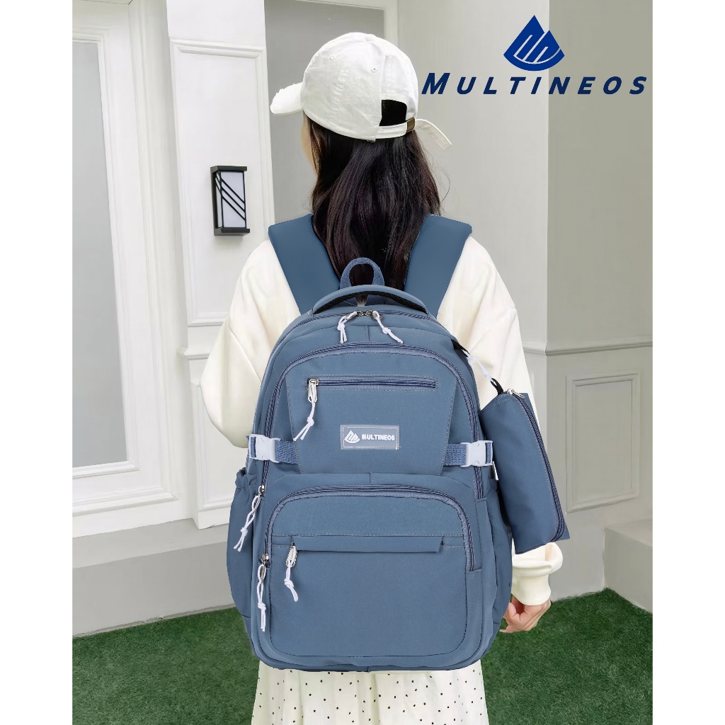 Mochila Escolar Com Estojo De Grande Capacidade Pa