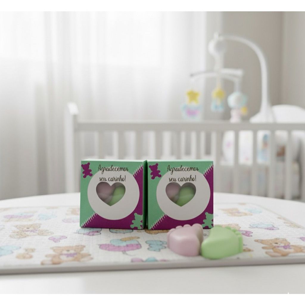 40 Lembrancinhas Chá de bebê, chá de fraldas, M