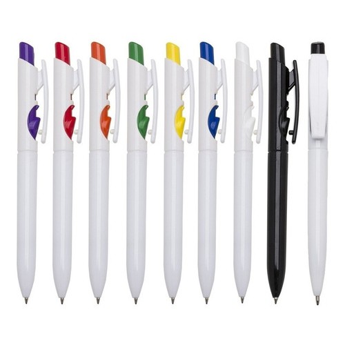 Kit 200 Unidades Canetas Plásticas Mod 1097l