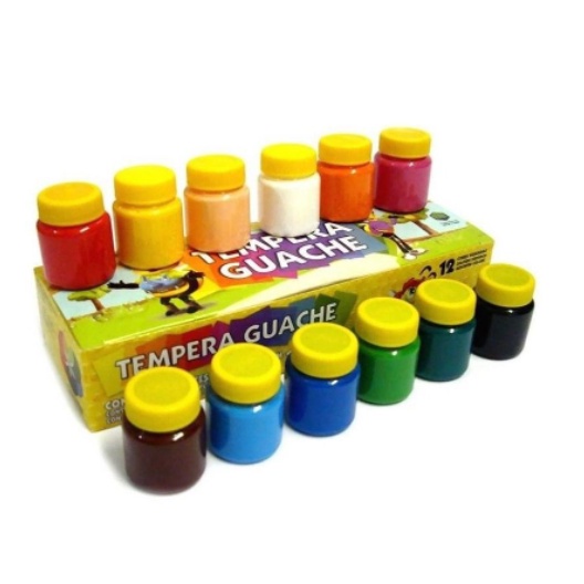 Tinta Guache 12 cores e 6 cores – Acrilex | 