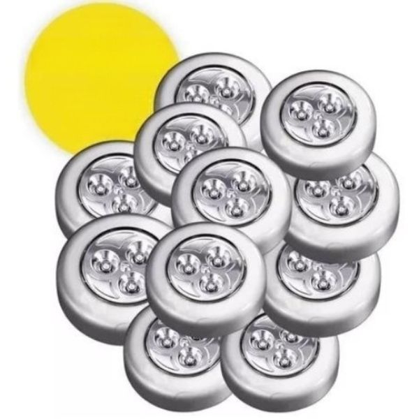 1/3/5 LED Adesiva sem Fio (03 Lâmpadas dentro da 
