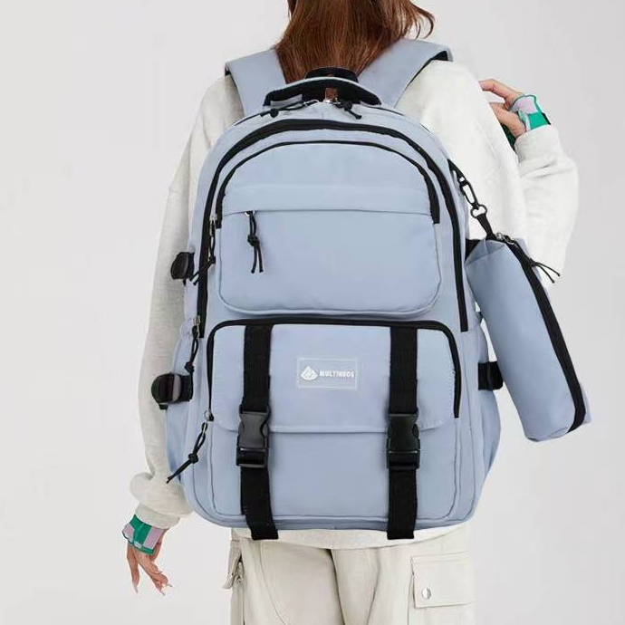 Mochila Com Estojo Masculina Feminino Super Estilo