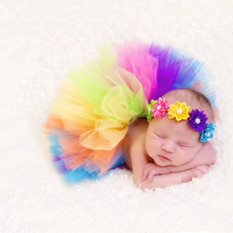 Saia tutu mesclada circo colorida bebê até 10 an