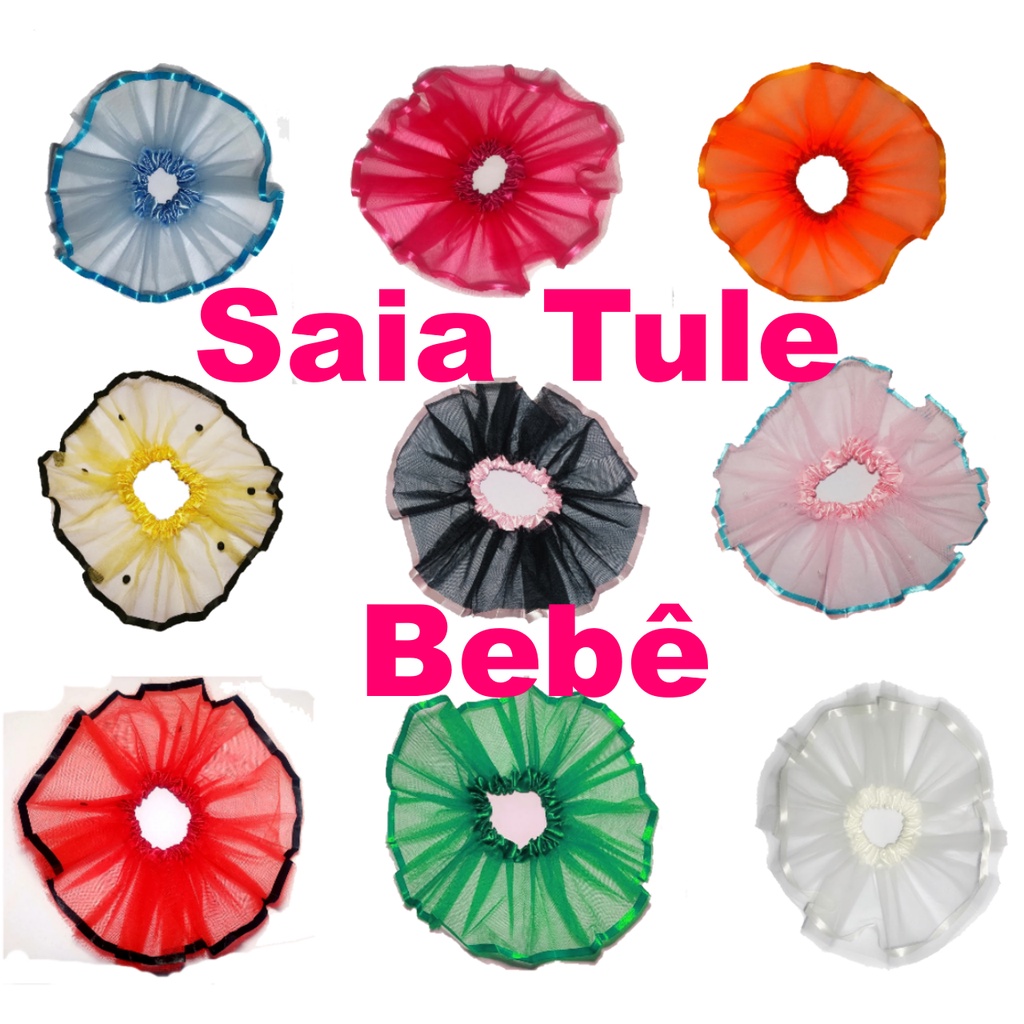 Saia Tule Bebê para Body Personagem – Recé