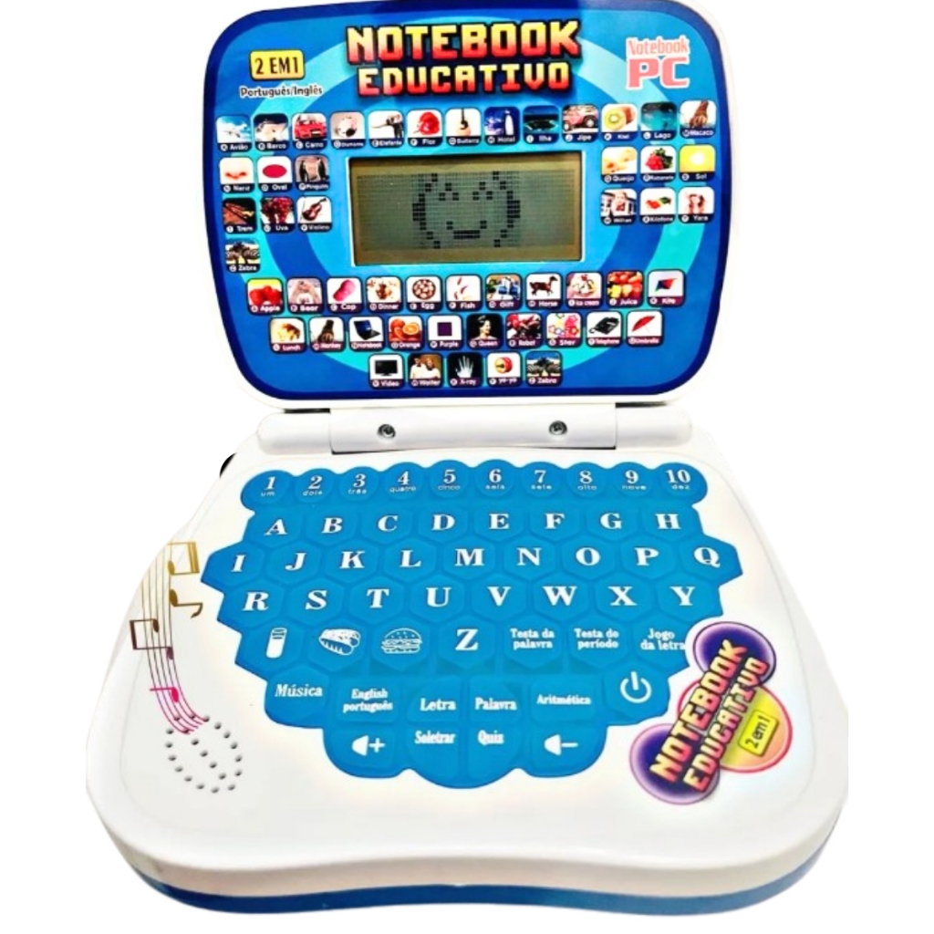 Laptop Infantil Educativo – 2 em 1 Inglês e