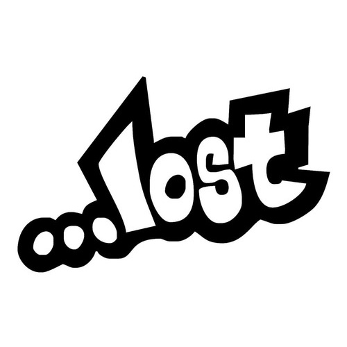 2 Adesivos Pesonalizado Lost 12cm X 8cm Varias Cor