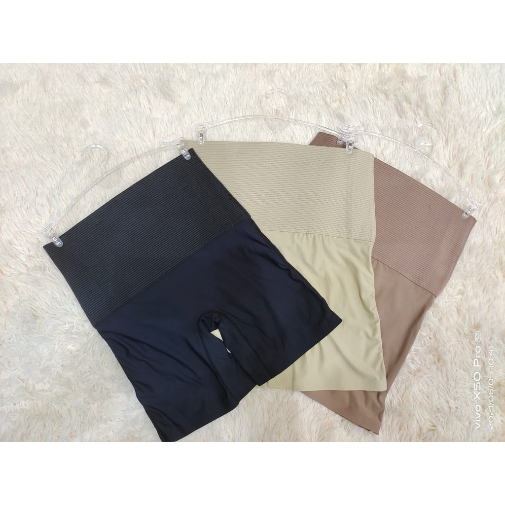 Calcinha Cinta Short de Alta compressão Cós Supe