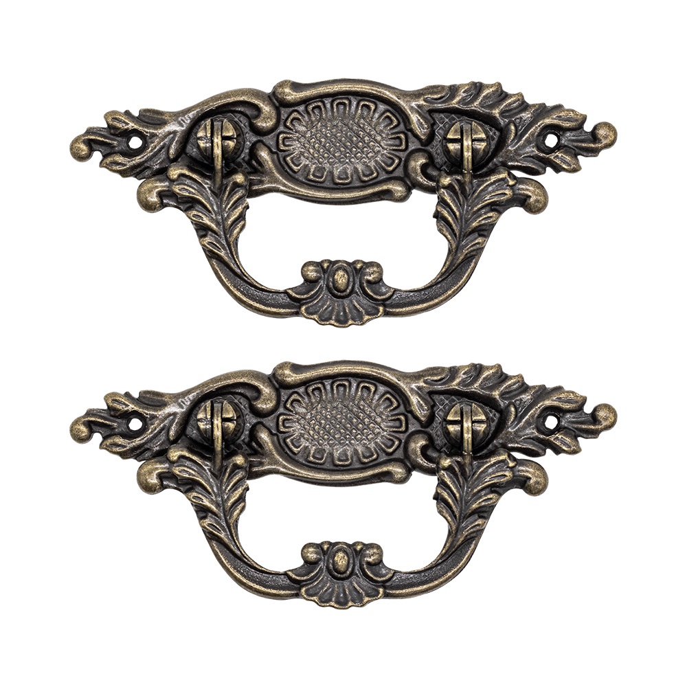 2 Puxadores Ouro Velho Colonial Alca Verona G Gave