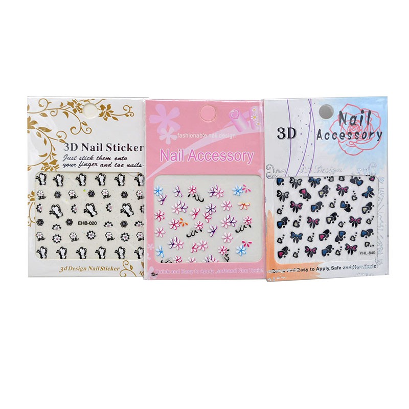 adesivo de unhas cores e modelos sortidos super of