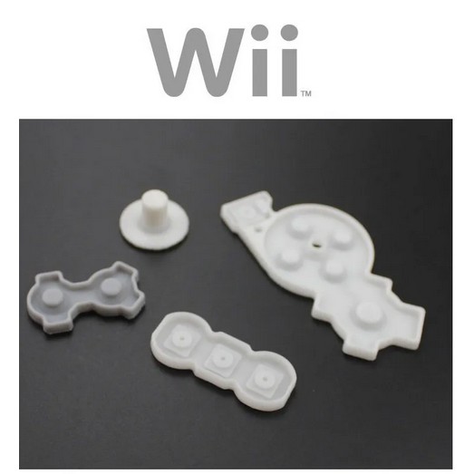 Kit Borrachas Condutivas Reparo Wii Remote Pronta 