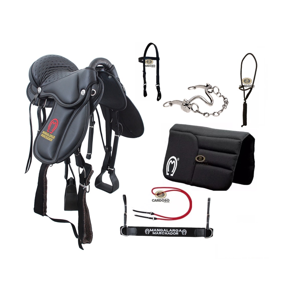 Sela Australiana Completa Para Montaria Pronta Par