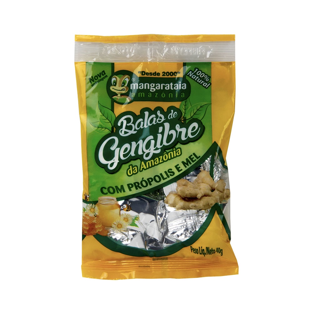 Balas de Gengibre com Própolis e Mel 40g – 