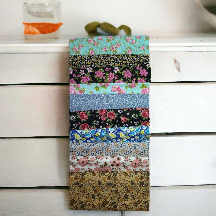 Tecido Tricoline 100% Algodao Estampado Kit Com 10